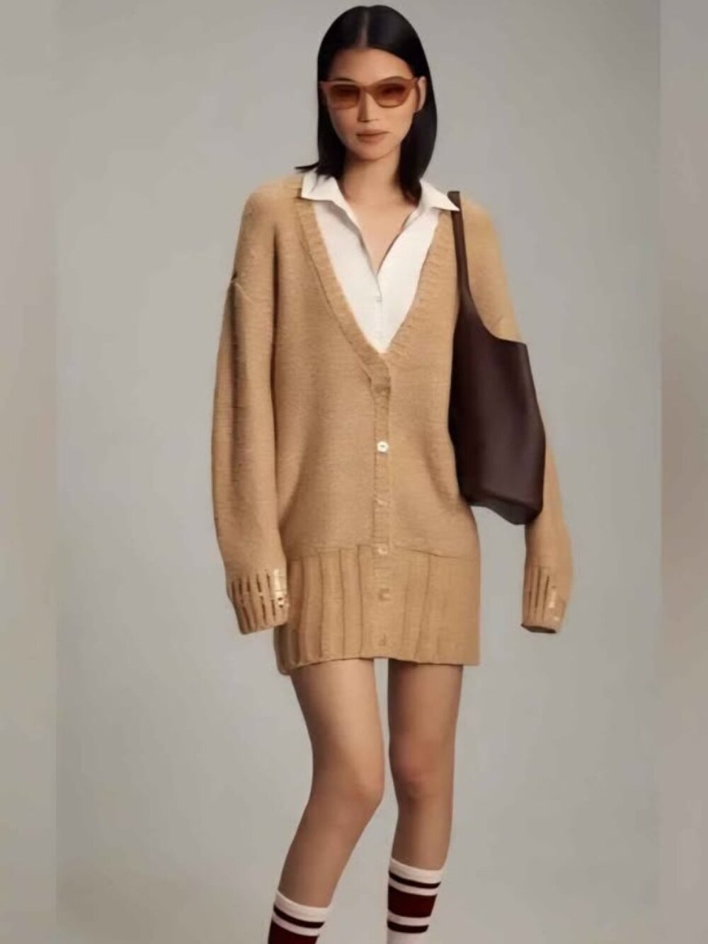 NWT Maeve Layered Sparkle Cardigan Sweater Mini Dress XS